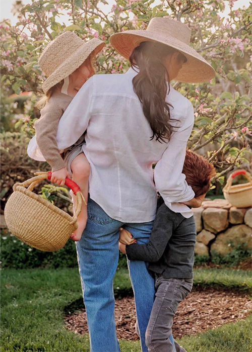 Meghan and her two children, Archie and Lilibet. Pic: Meghan/Instagram