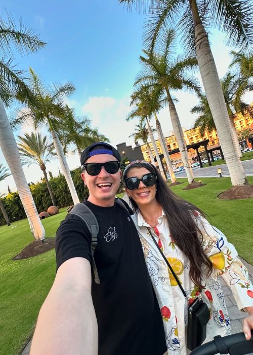 Tadhg Fleming and wife Alannah. PIC: Tadhg Fleming