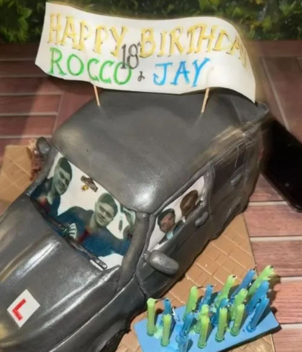 Nicky Byrne's sons Jay and Rocco's 18th birthday cake