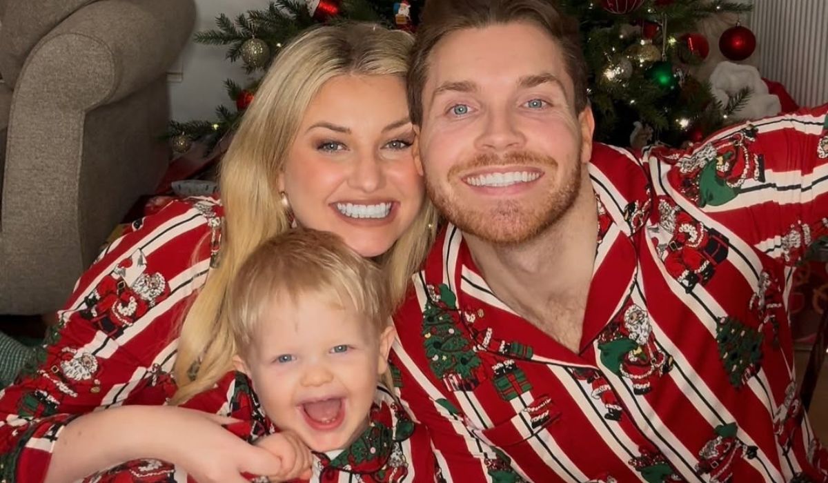 Amy Hart and her husband and son