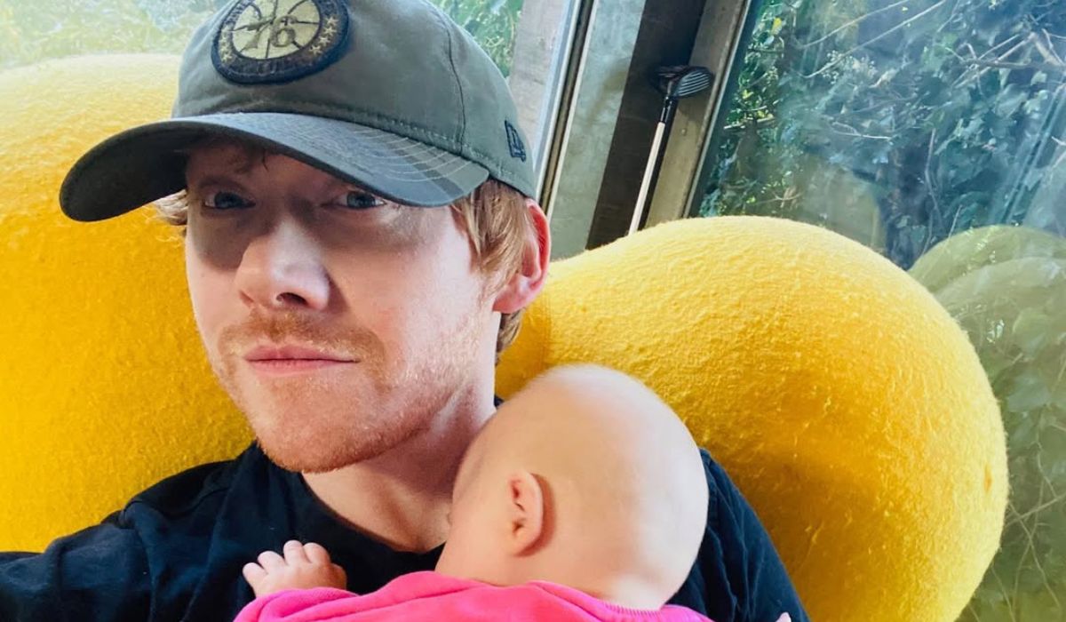 Rupert Grint and his baby girl