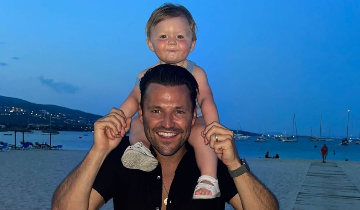 Mark Wright and his nephew Presley