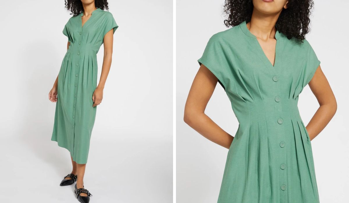 Dunnes green dress