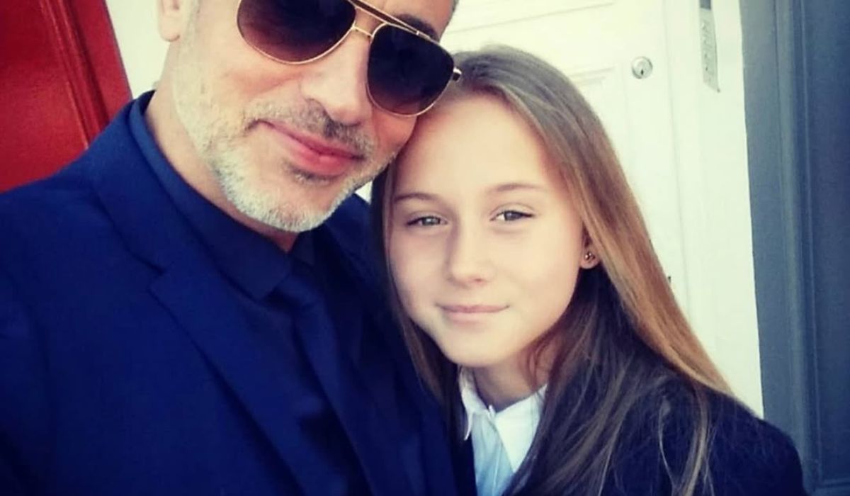 Baz Ashmawy and daughter Amelia when she was young