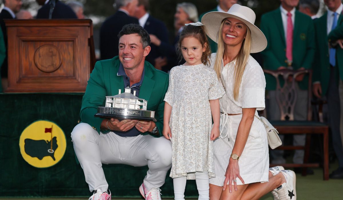 Rory McIlroy with his wife Erica and daughter Poppy