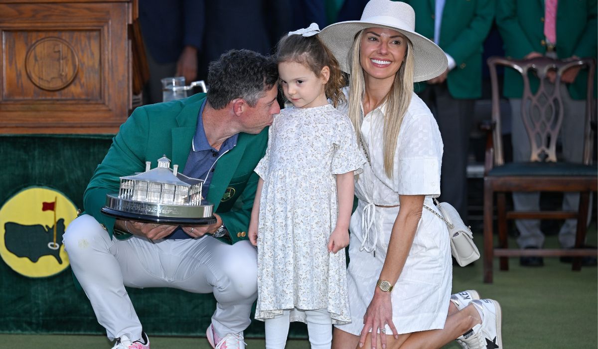 Rory McIlroy, his wife Erica and daughter, Poppy