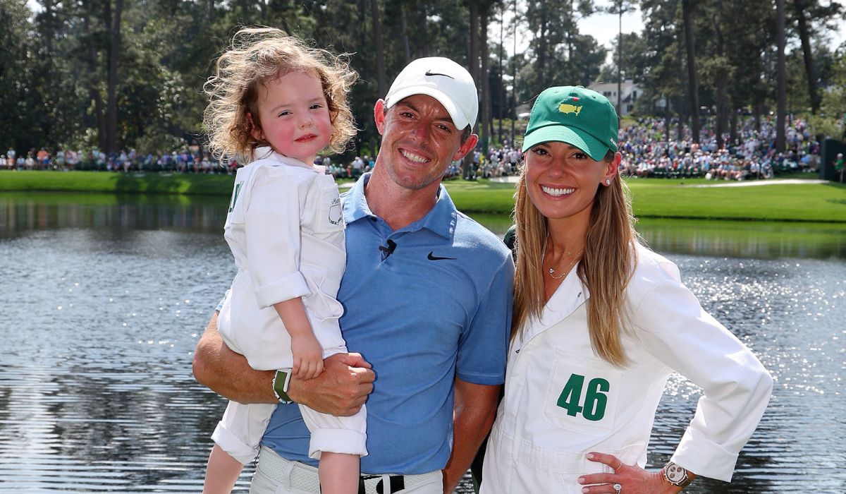 Rory McIlroy with his wife Erica and daughter, Poppy.