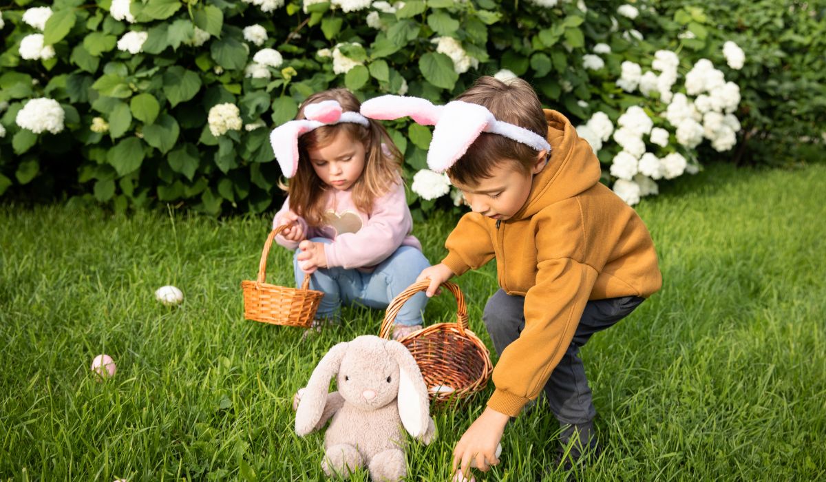 Kids at Easter