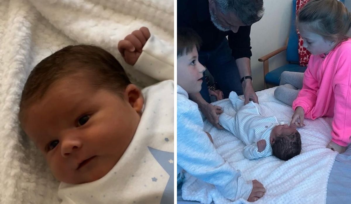 Roy Keane with his grandchildren