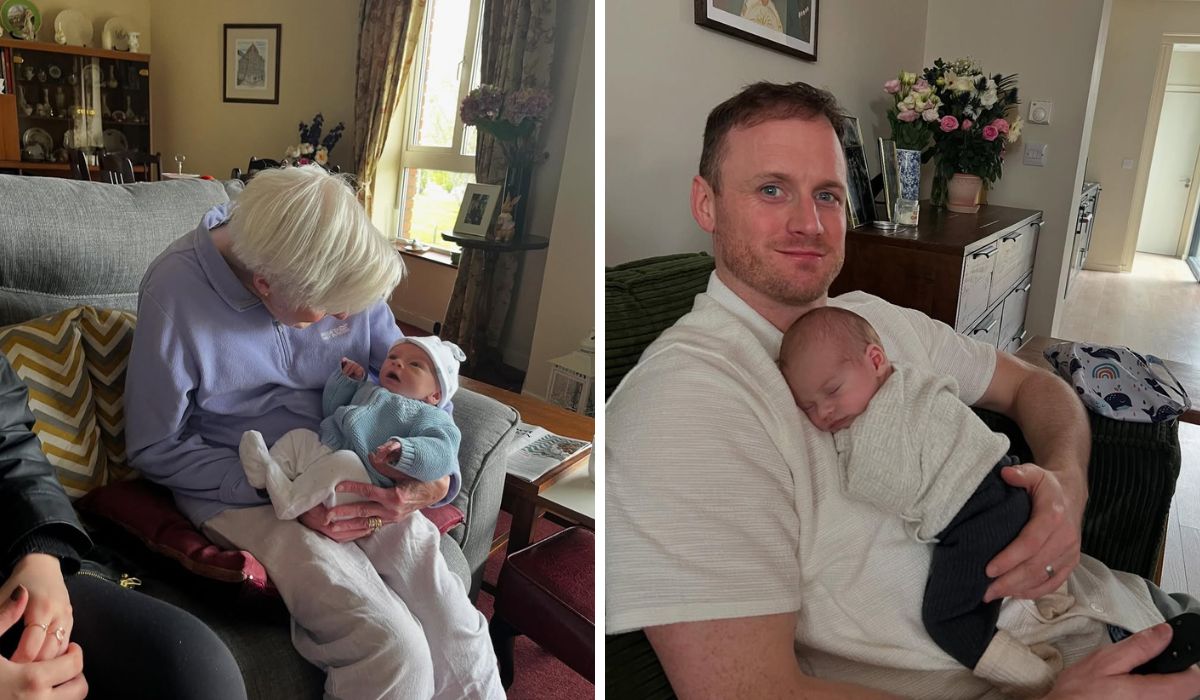 Rob Hennelly and baby Billy