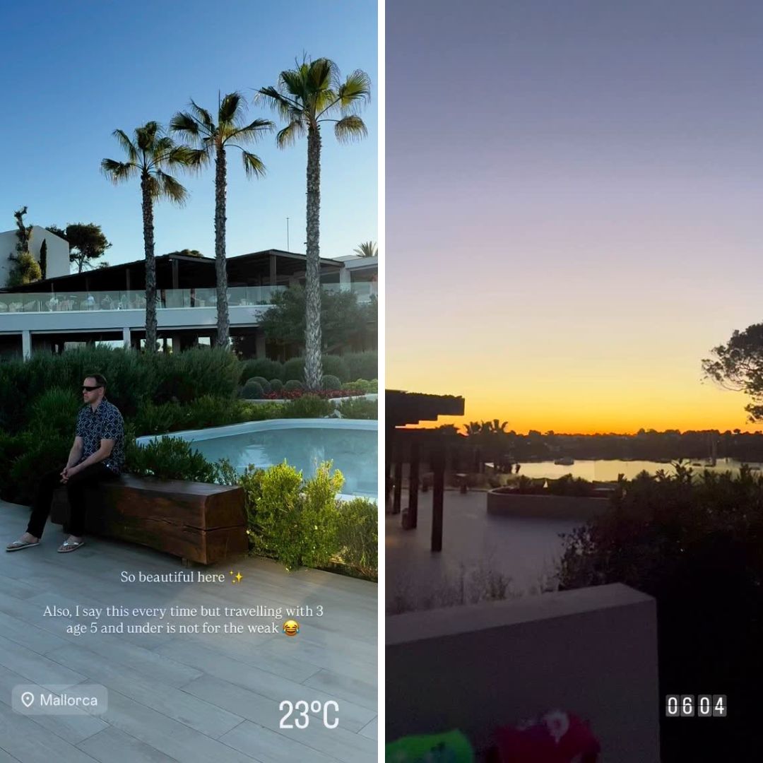 Rosanna Davison's holiday in Spain