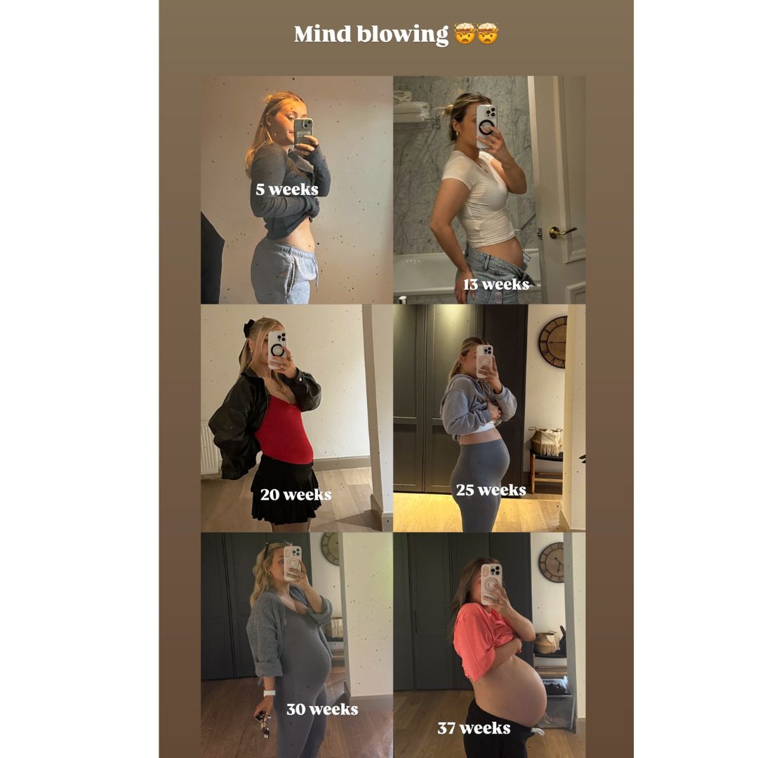 Elaine Porter pregnancy transformation