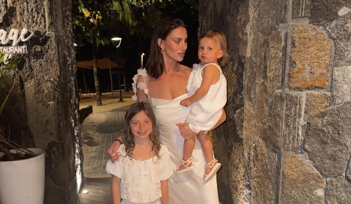 Ferne McCann and her two children