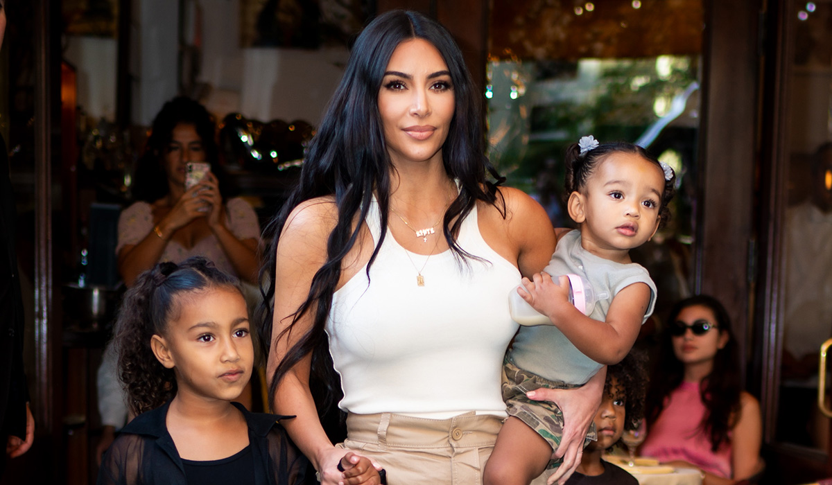 Kim Kardashian is seen with her children North and Chicago in SoHo. Pic: Gotham/GC Images