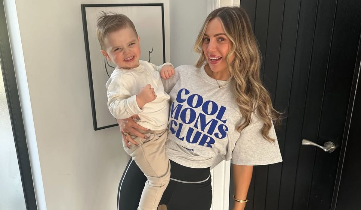Holly Hagan and her son
