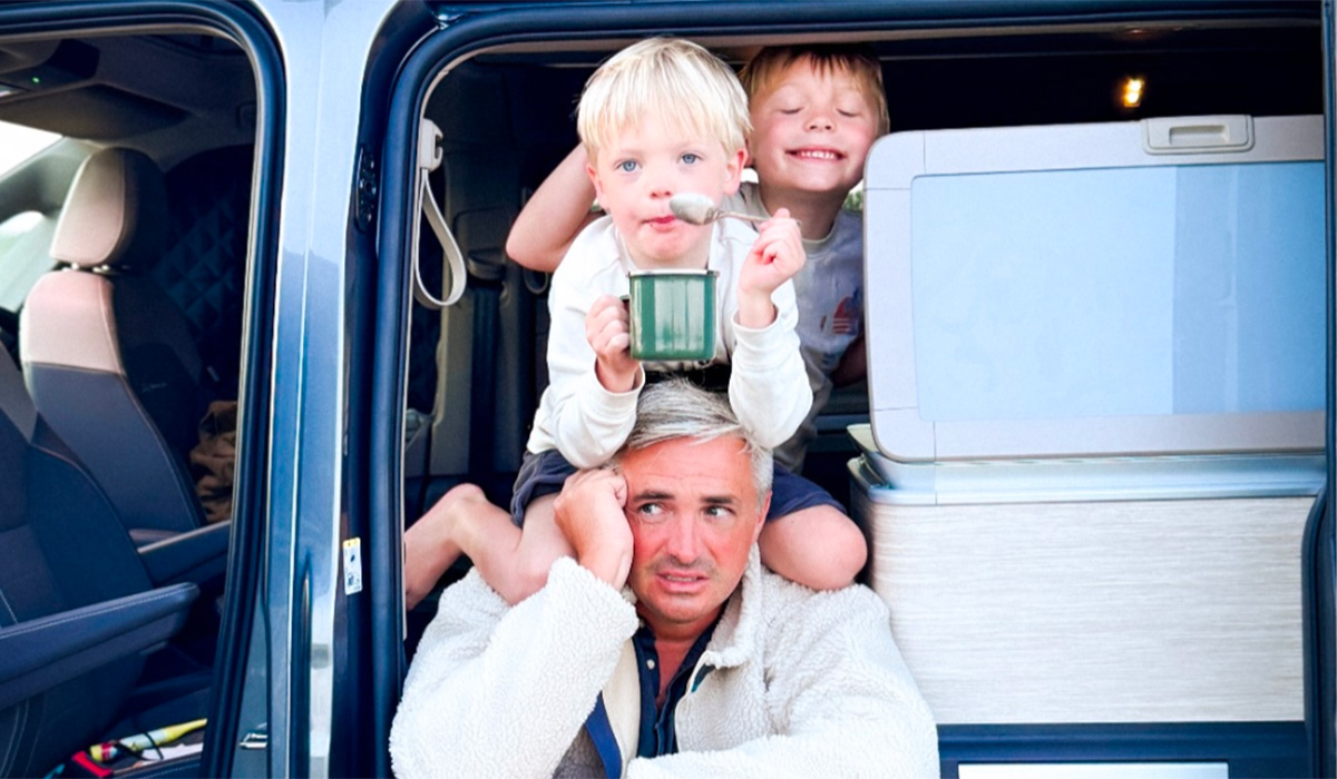 Donal with his boys Noah and Oliver. Pic: Donal Skehan/Instagram