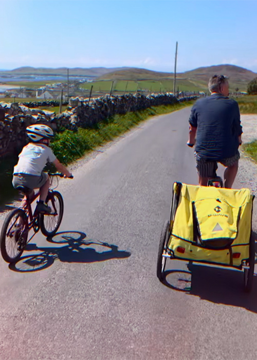 The rented bikes to cycle around Inishbofin. Pic: Donal Skehan/Instagram