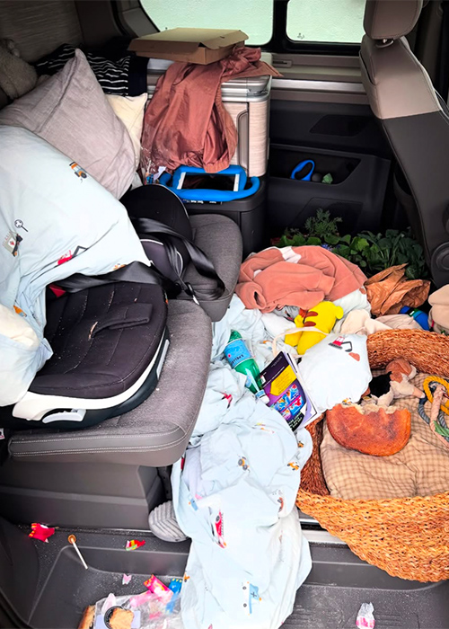 The van was a little worse for wear after the road trip. Pic: Donal Skehan/Instagram