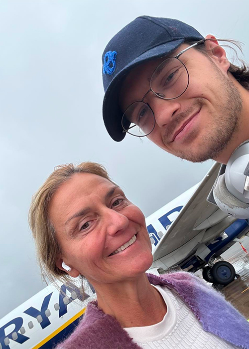 Belgian politician Kathleen Depoorter and her son Sebastiaan. Pic: Kathleen Depoorter/Instagram