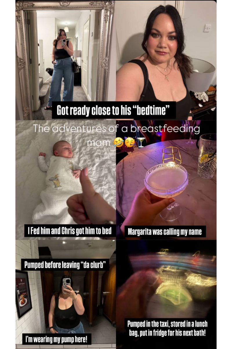 Gracey Mongey's first night out after having baby