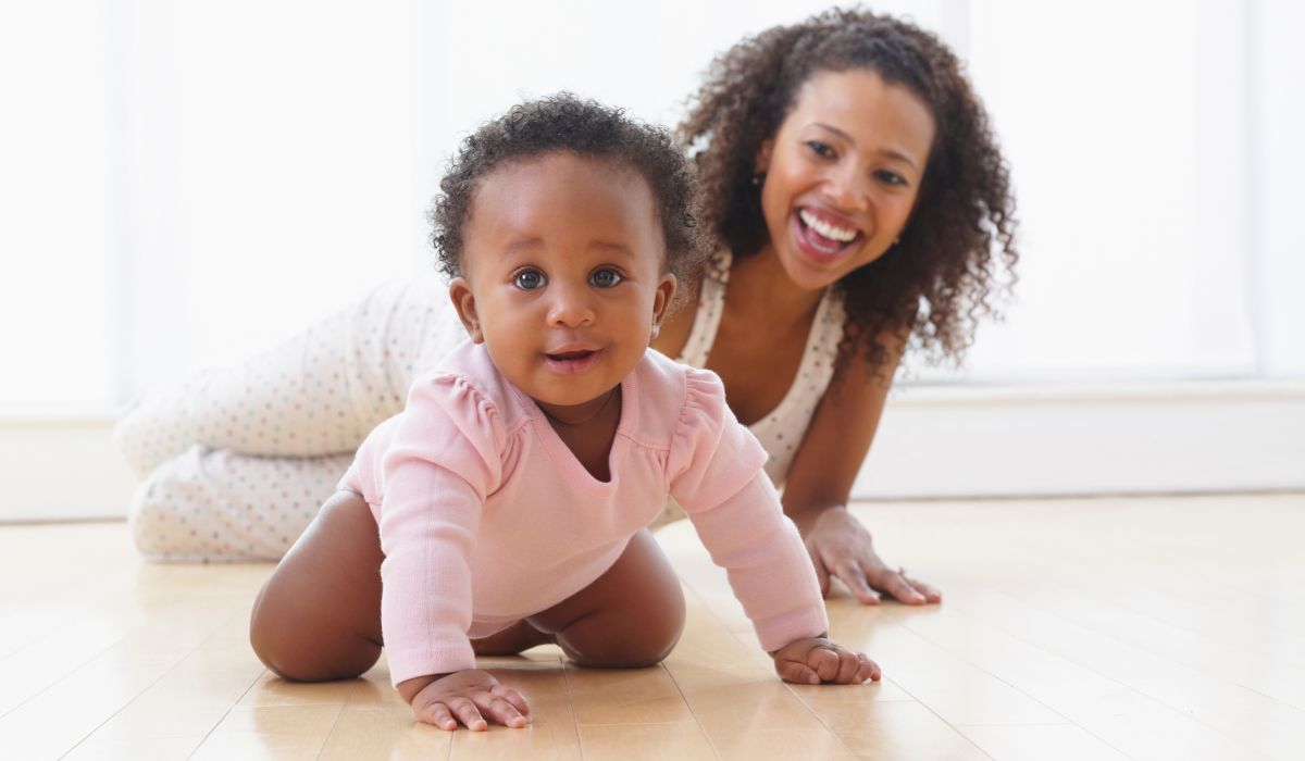 Baby crawling