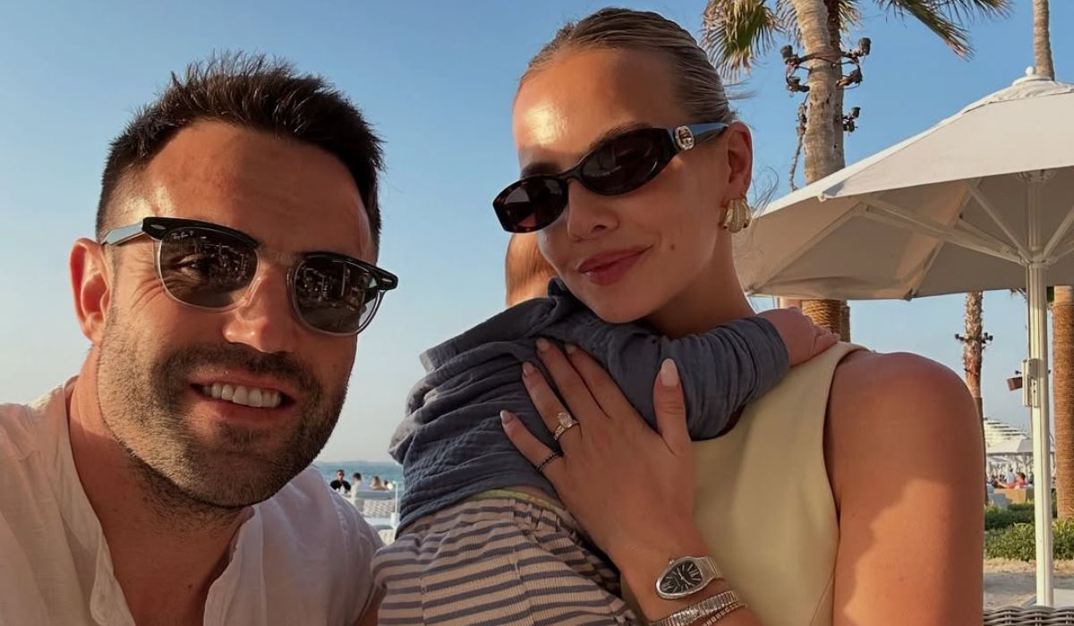 Joanna Cooper, Conor Murray and their son Alfie