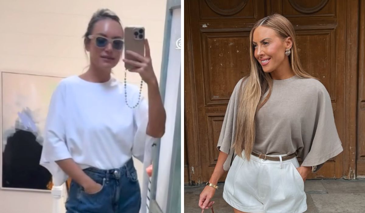 Jessica O’Mahony and Lisa Jordan in Zara T-shirts