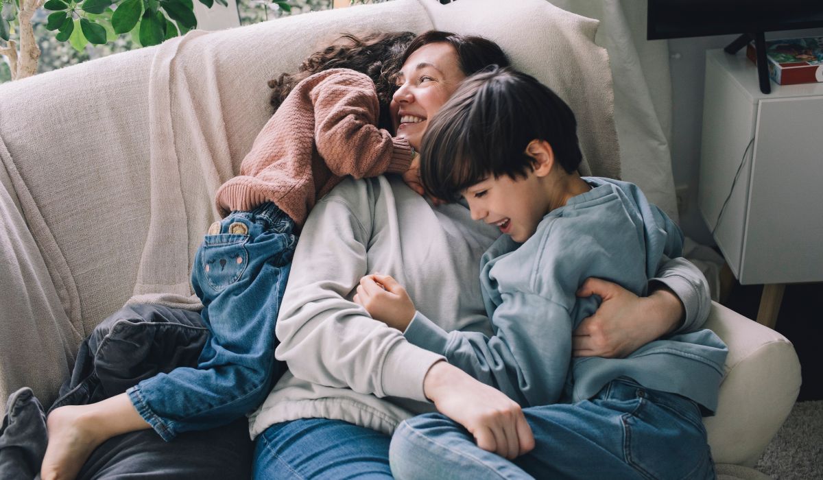 two children