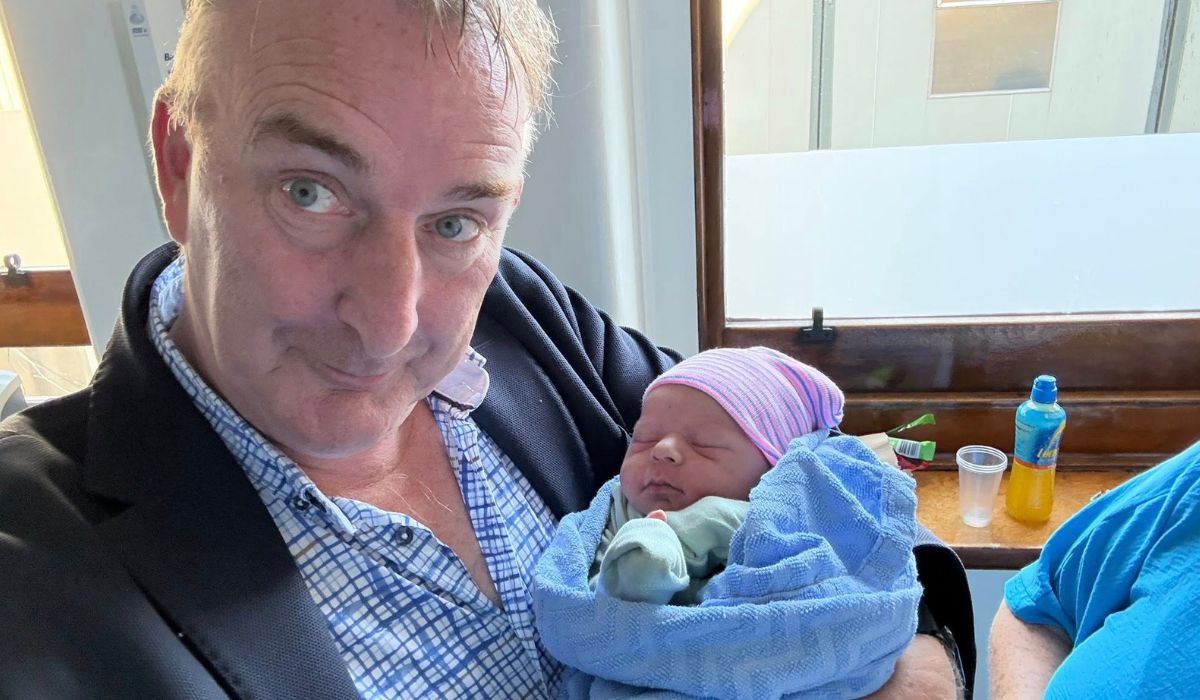 Adrian Kennedy and grandson