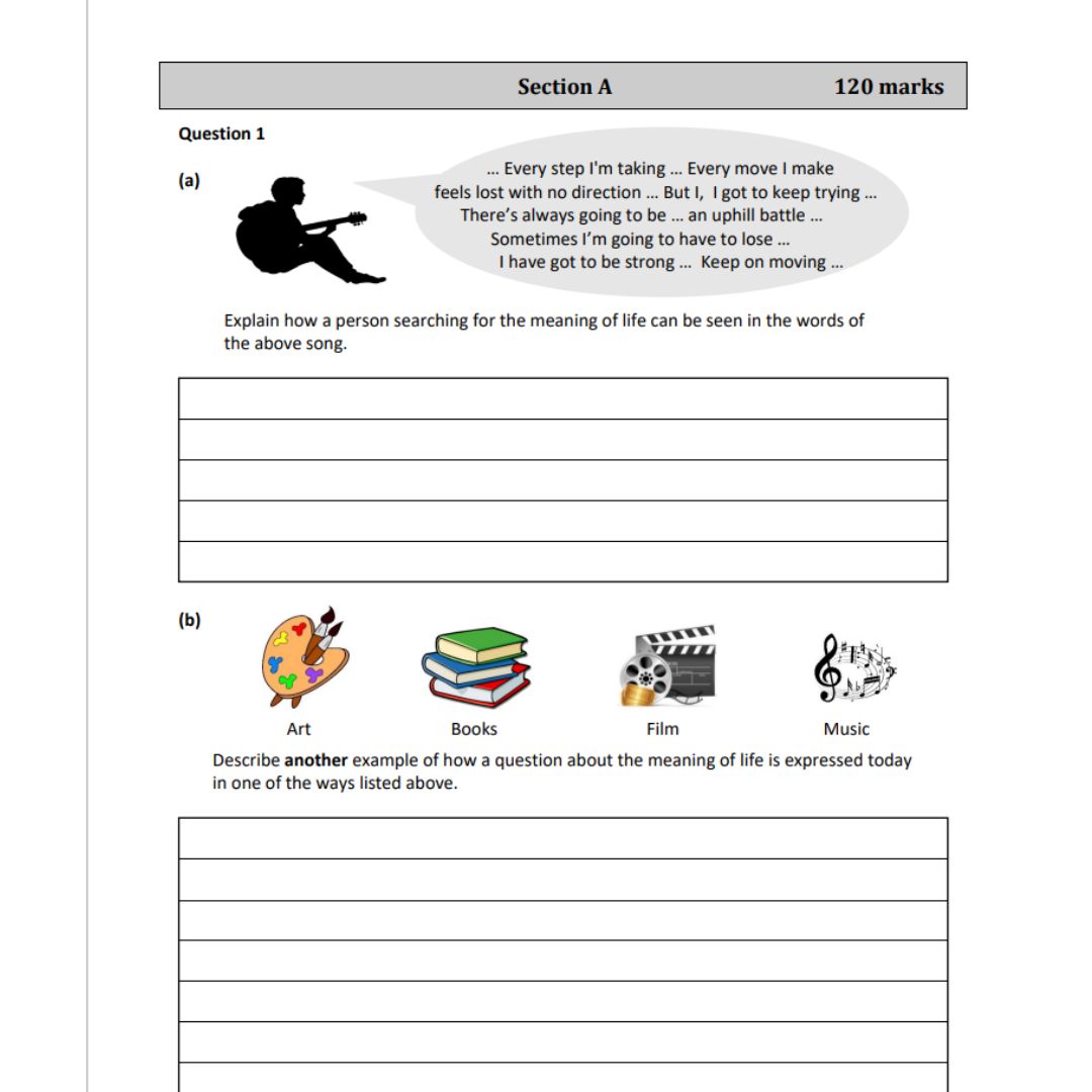 Religion junior cert exam 2025