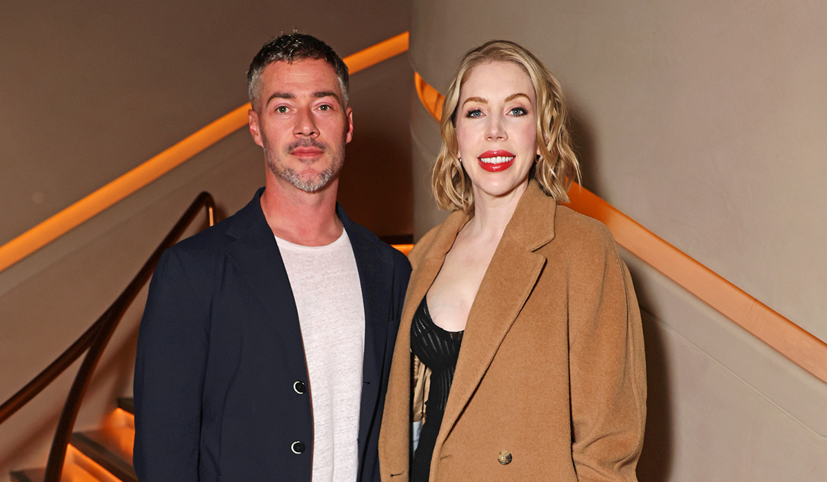 Bobby Kootstra and Katherine Ryan attend the MR PORTER London Debut, a star-studded steakhouse opening at 22 Park Lane, on April 25, 2025 in London, England. (Photo by Max Cisotti/Dave Benett/Getty Images for MR PORTER Steakhouse)