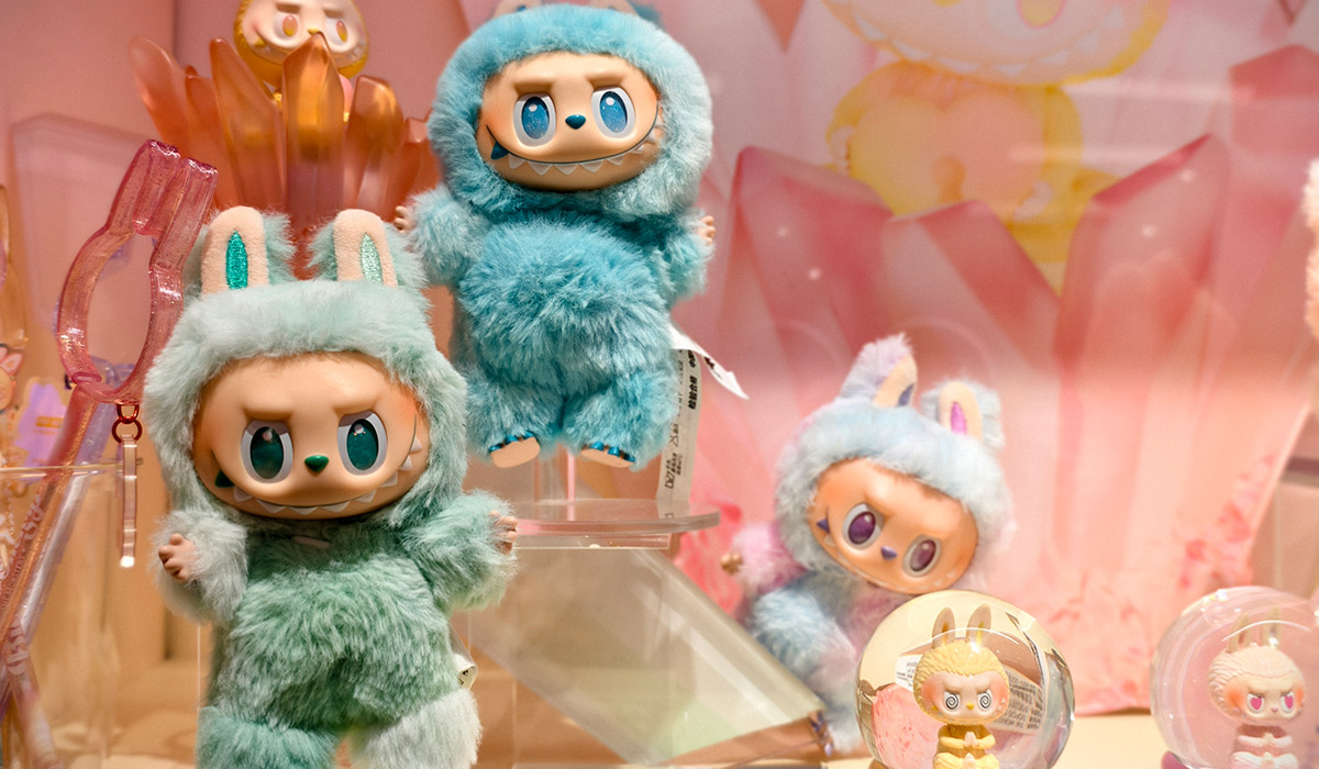 Labubu dolls are on sale at a Pop Mart store on June 10, 2025 in Guangzhou, Guangdong Province of China. Labubu craze soars globally, sparking fashion buzz and shopping frenzy. (Photo by VCG/VCG via Getty Images)