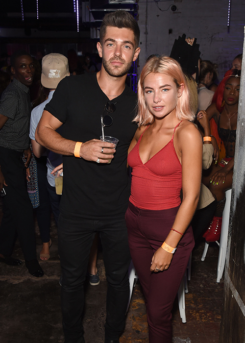 Alex Mytton and Jess Woodley attend Notion Magazine Presents 'Summer Vibes' Summer Party at Mangle @ The Laundry on August 25, 2016 in London, England. (Photo by David M. Benett/Dave Benett/Getty Images)