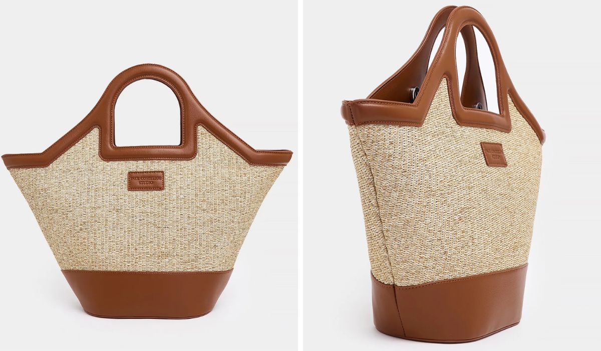 Dunnes Paul Costelloe Living Studio Brown Beach Bag