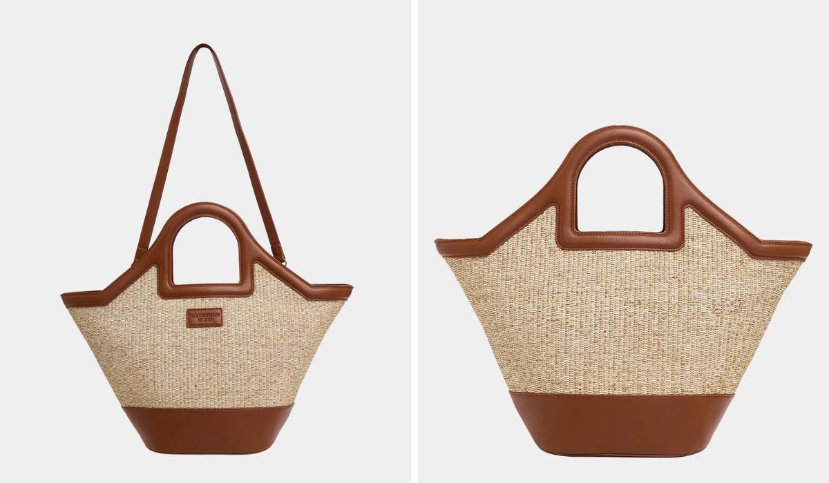 Paul Costelloe Living Studio Brown Beach Bag