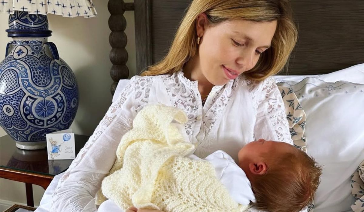 Carrie Johnston and her baby