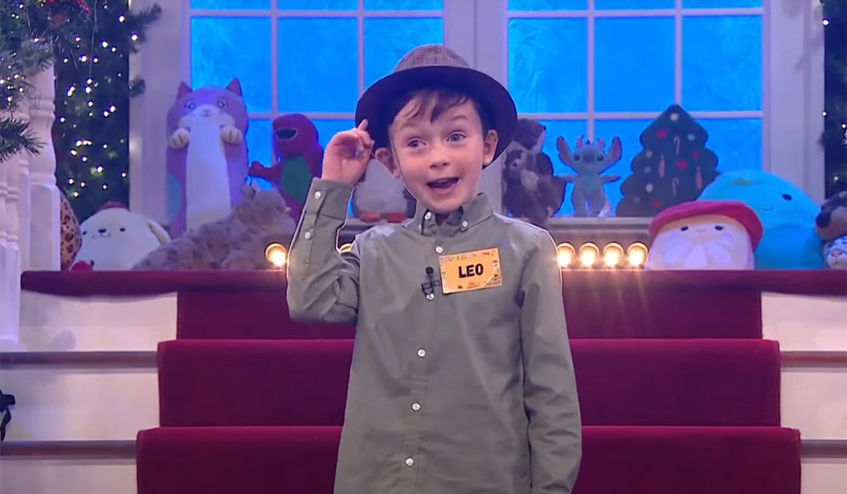 Leo Earley on The Late Late Show. Pic: RTE