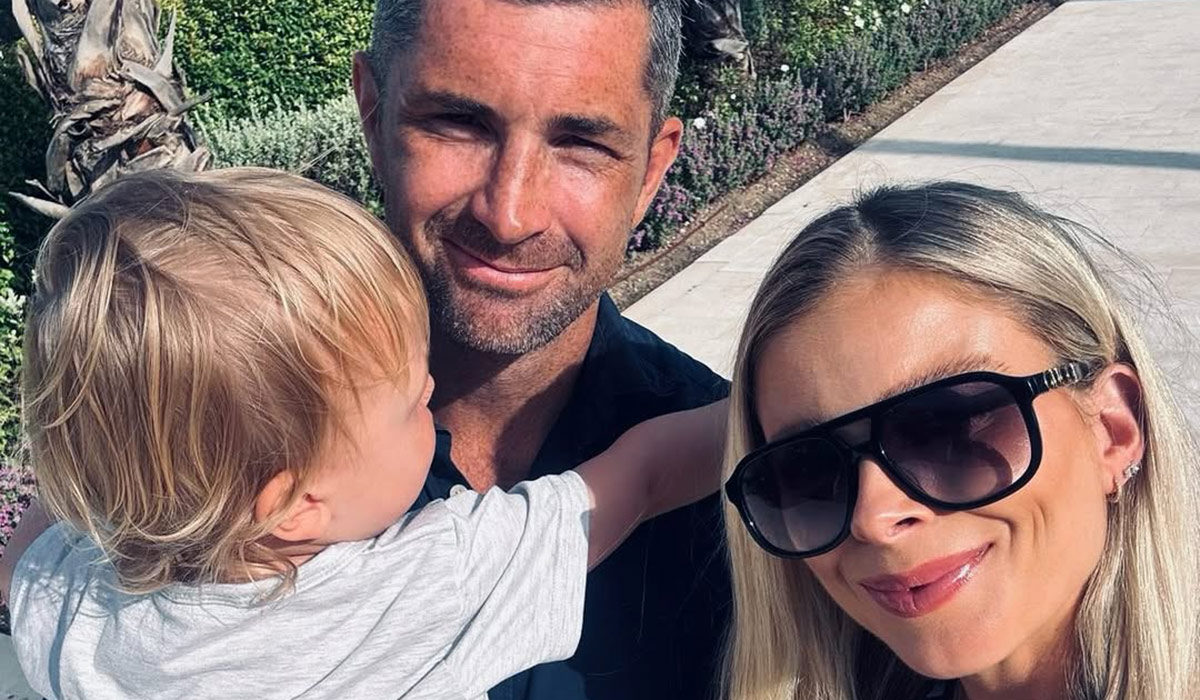 Rob Kearney and Jess Redden with their son Bobby. Pic: Rob Kearney/Instagram
