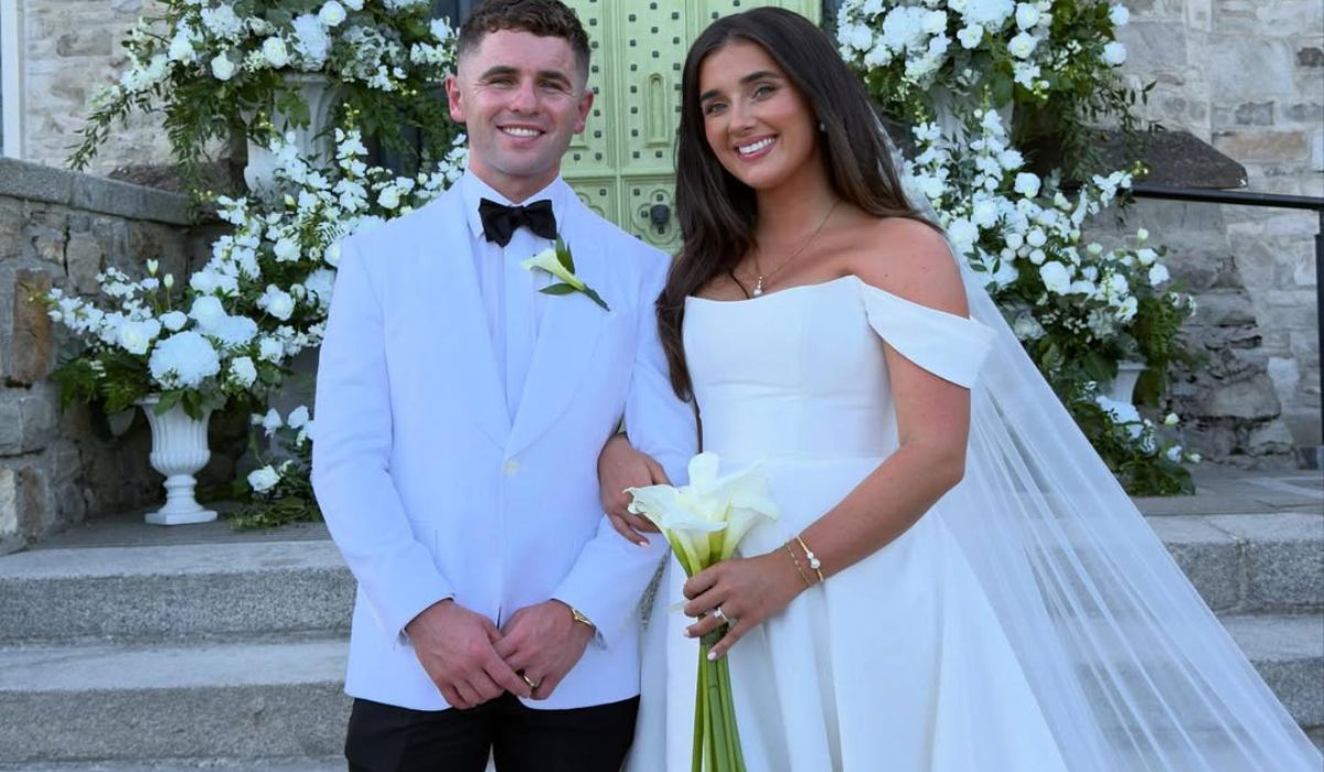 Annalivia Hynds on her wedding