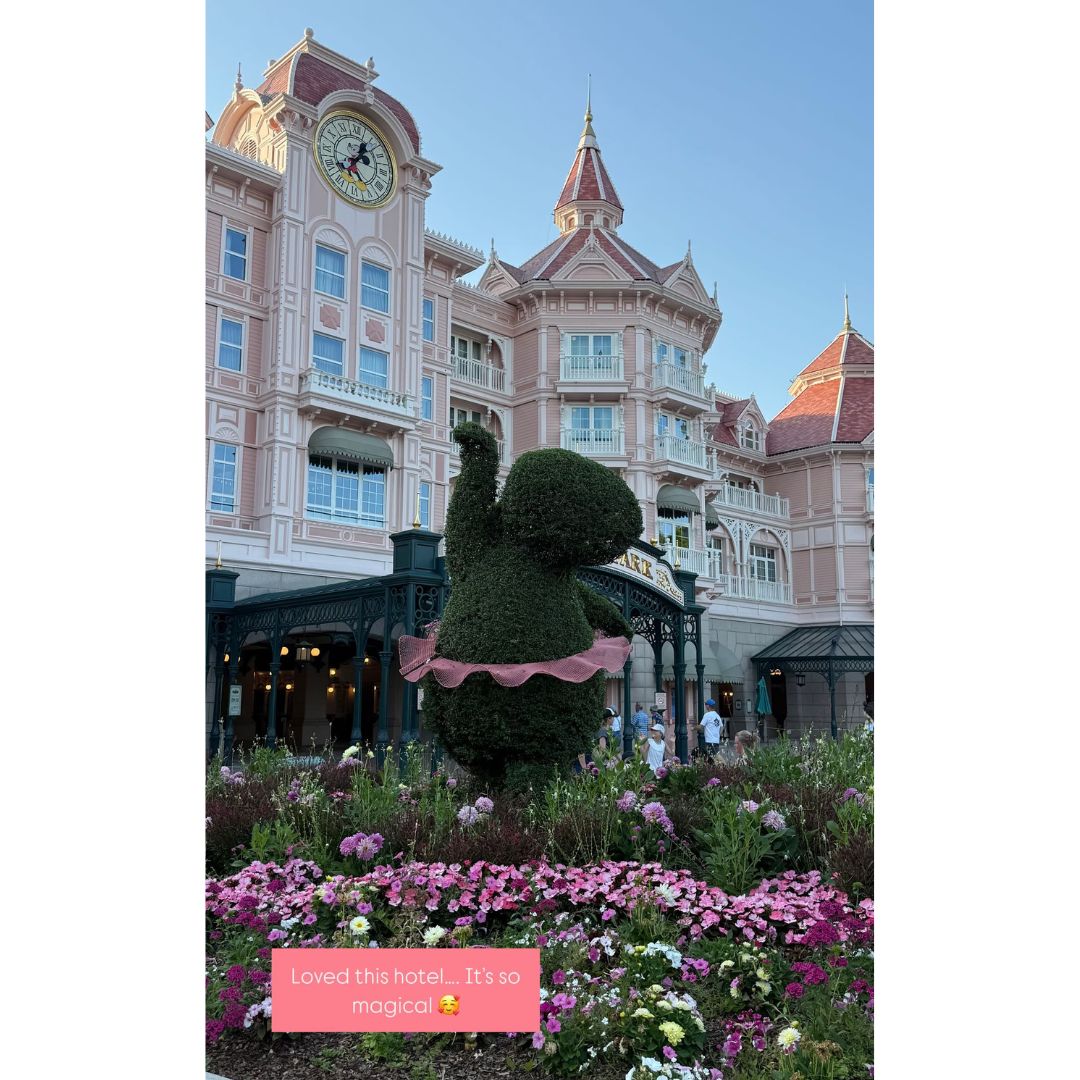 Disneyland Paris hotel on Jessica O'Mahony's Instagram