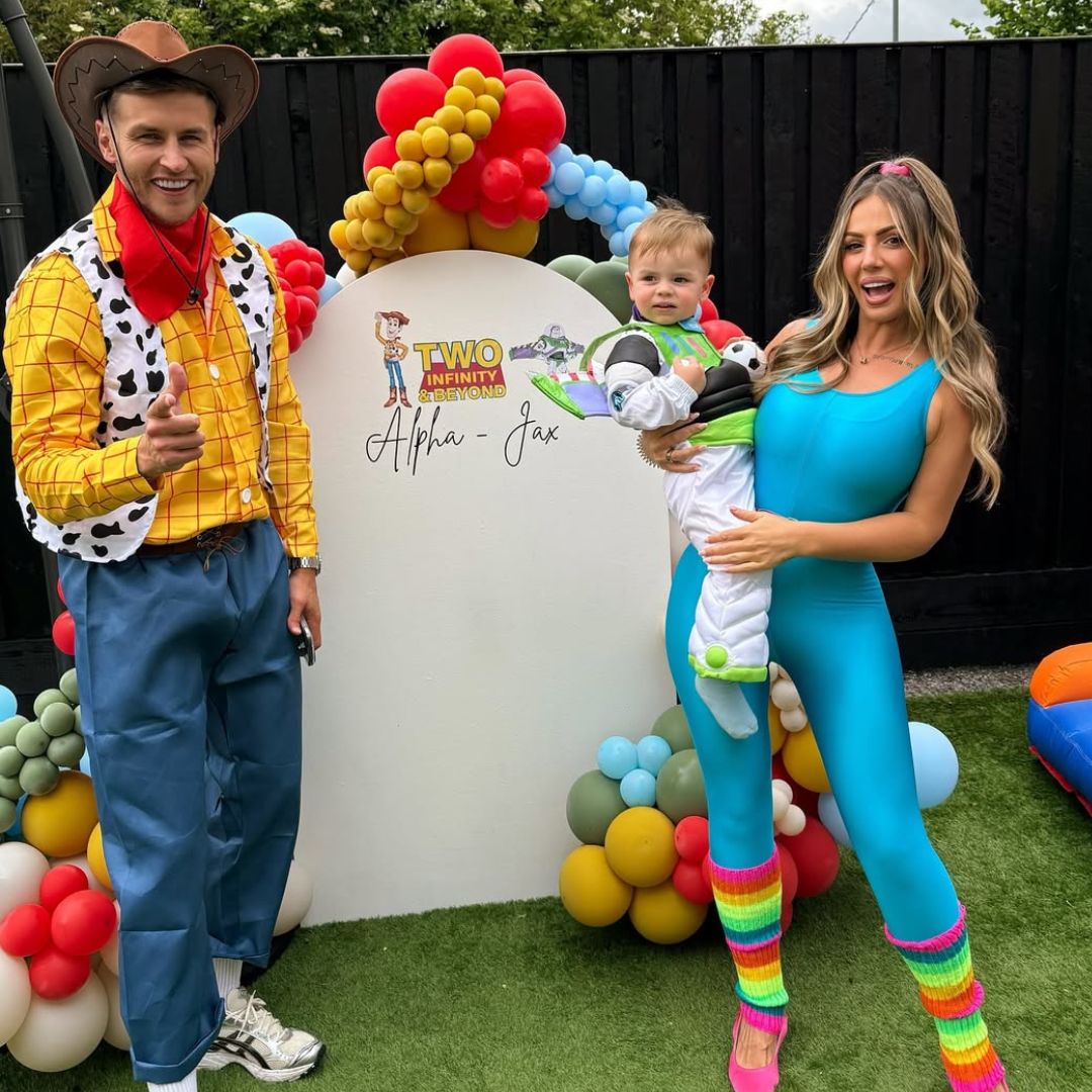 Holly Hagan at her son's first birthday party