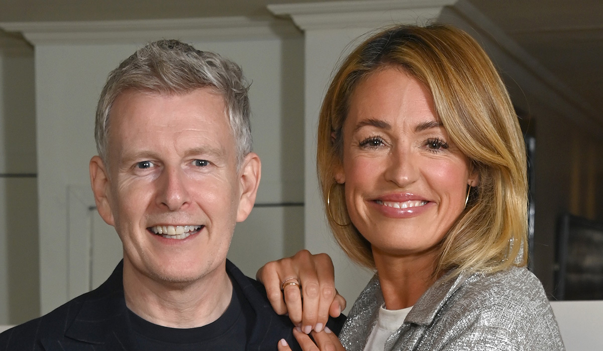LONDON, ENGLAND - SEPTEMBER 18: Patrick Kielty and Cat Deeley attend the "Ballywalter" London premiere at The May Fair Hotel on September 18, 2023 in London, England. (Photo by Stuart C. Wilson/Getty Images)