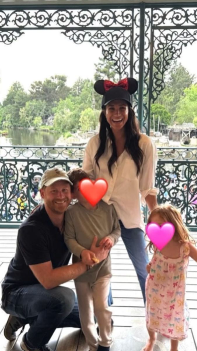 Meghan and Harry with their children
