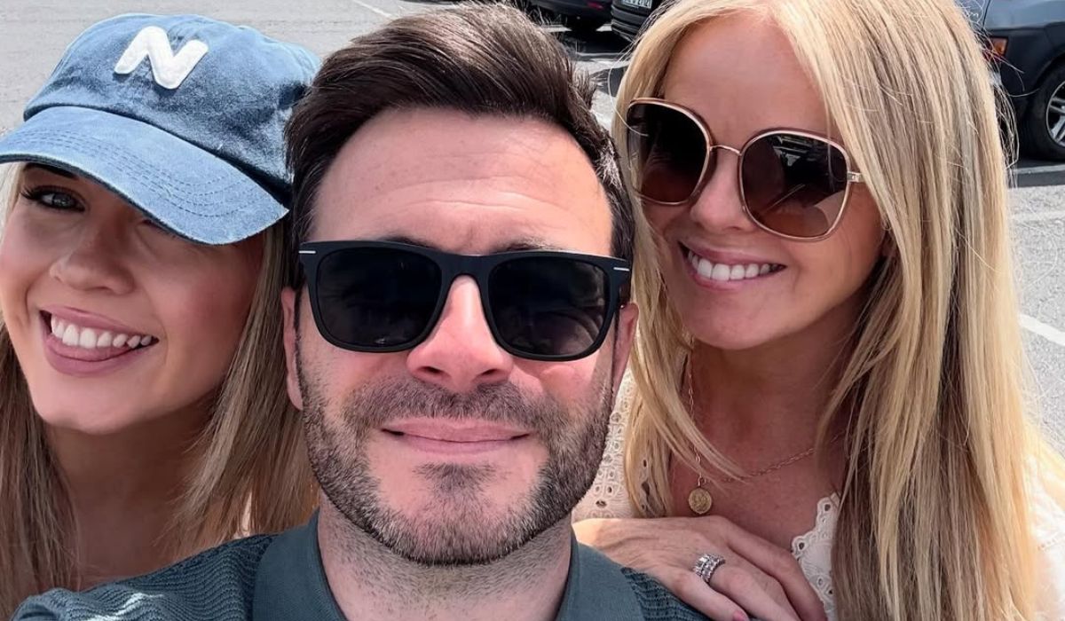 Shane Filan with his wife and daughter