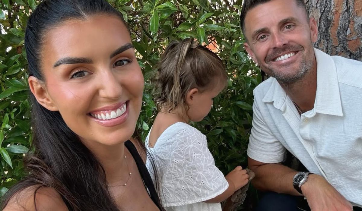 Terrie McEvoy with her husband and daughter