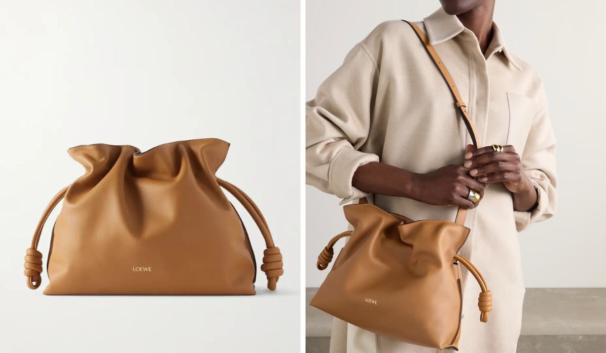 Loewe Flamenco Leather Clutch
