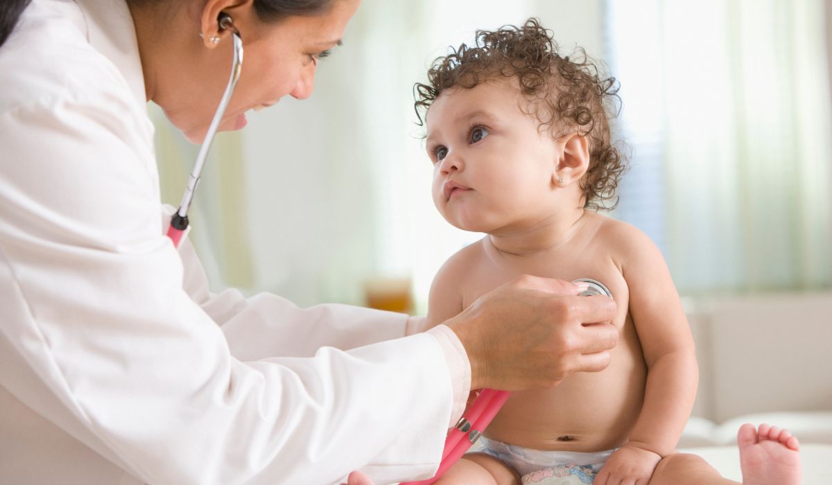 Doctor and a baby
