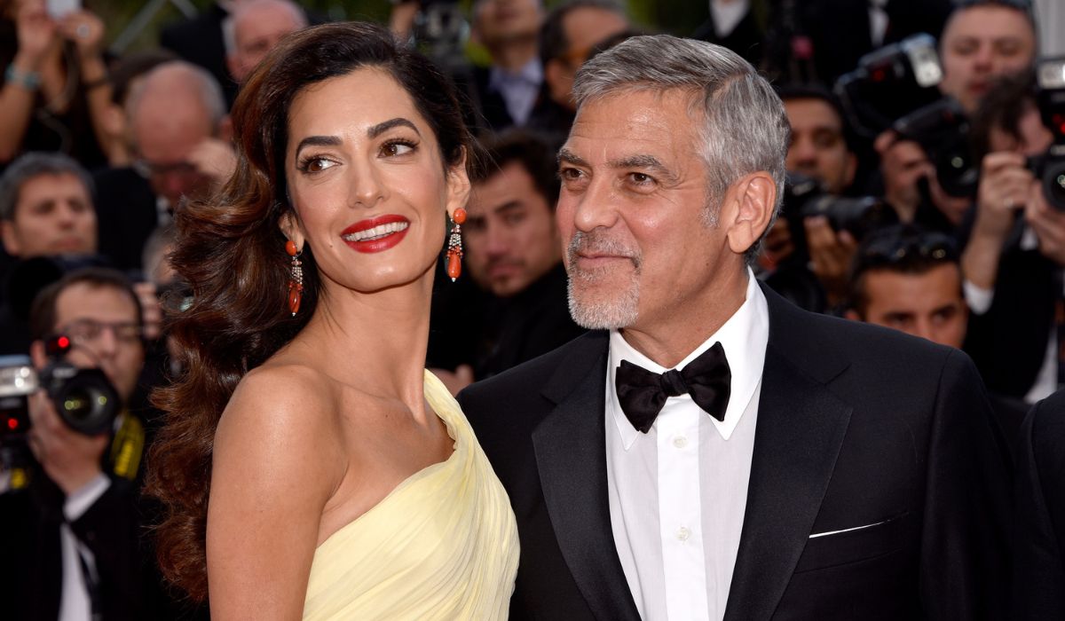 George and Amal Clooney on the red carpet