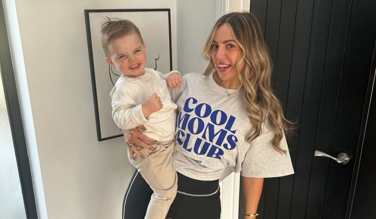 Holly Hagan and her son Alpha