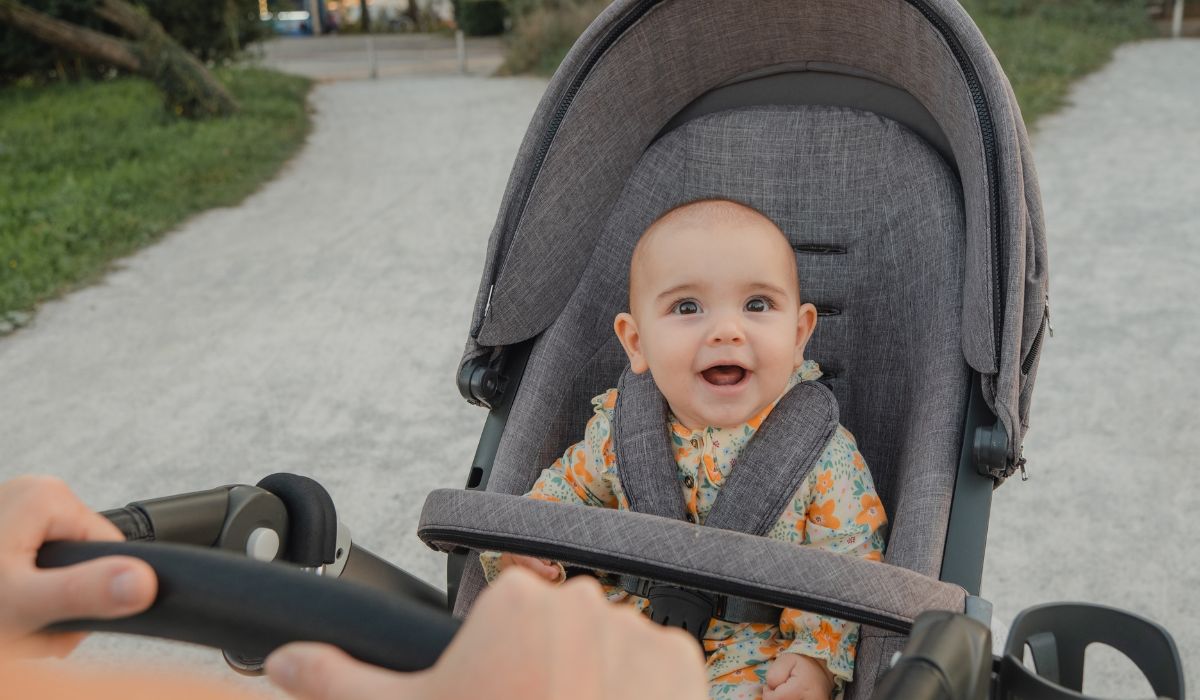 Baby in pram